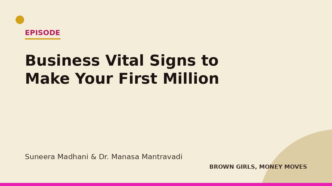 Business Vital Signs to Make Your First Million — Suneera Madhani Invests in Dr. Manasa Mantravadi (Ahimsa Home)