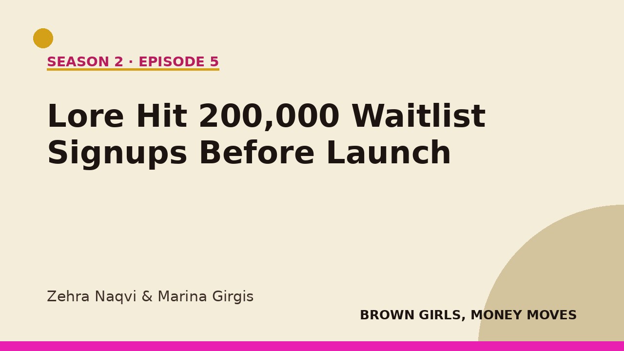 Lore Hit 200,000 Waitlist Signups Before Launch — Because Zehra Has Been the Fandom Problem Since Age 9
