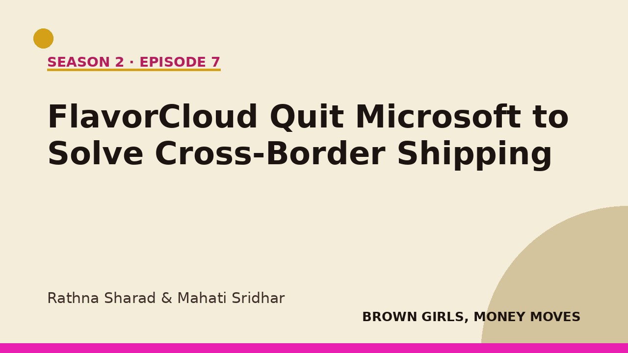 FlavorCloud's Founder Quit Microsoft to Solve a Cross-Border Shipping Problem She'd Lived Twice — and Tariff Season Made Her the Expert Everyone Needed