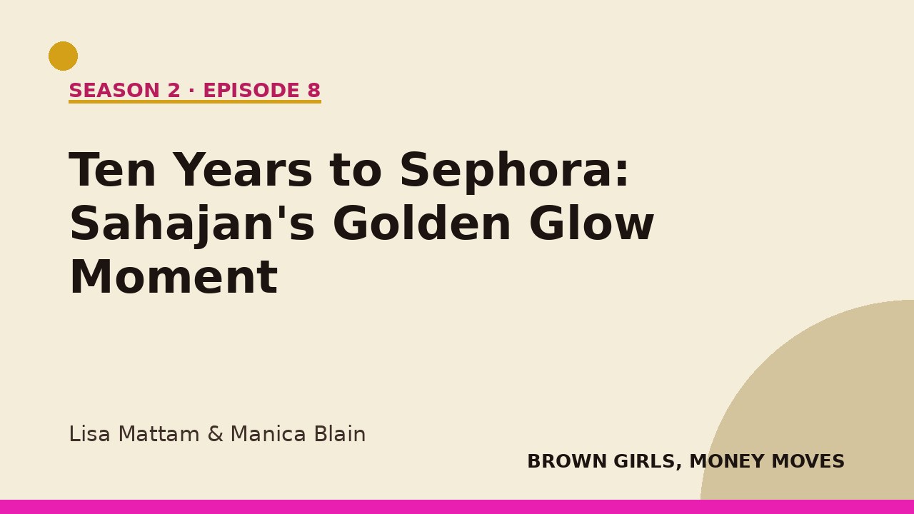 Ten Years in the Making: Sahajan's Sephora Milestone and the Investor Who Knew Before the Market Did
