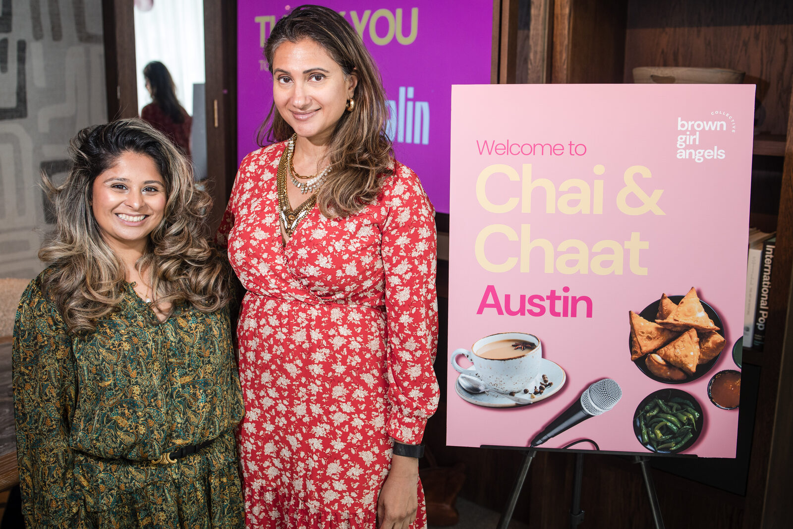 The Brown Girls welcome sign at the Austin gathering