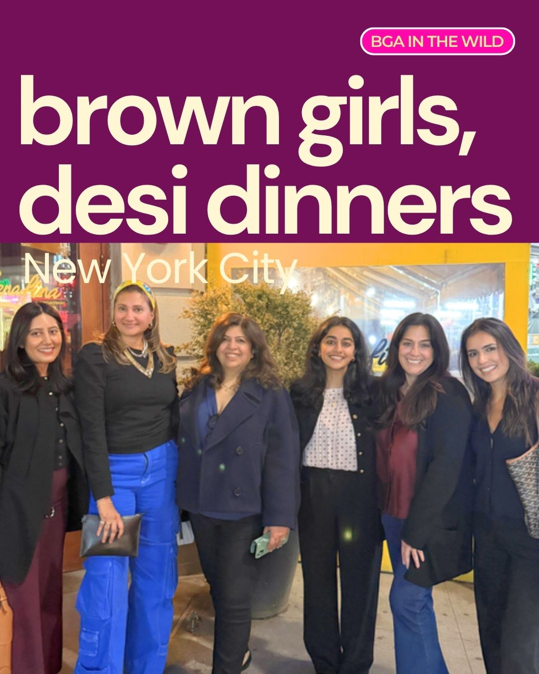 Brown Girls, Desi Dinners New York City — the NYC dinner group