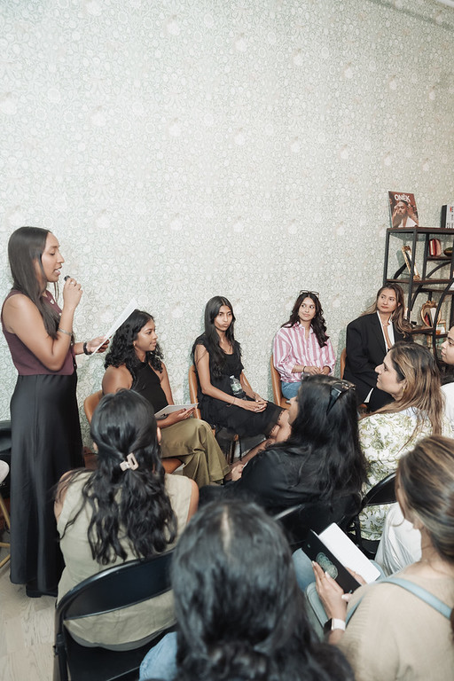 Bhargavi Varma on stage at Pitch the Collective